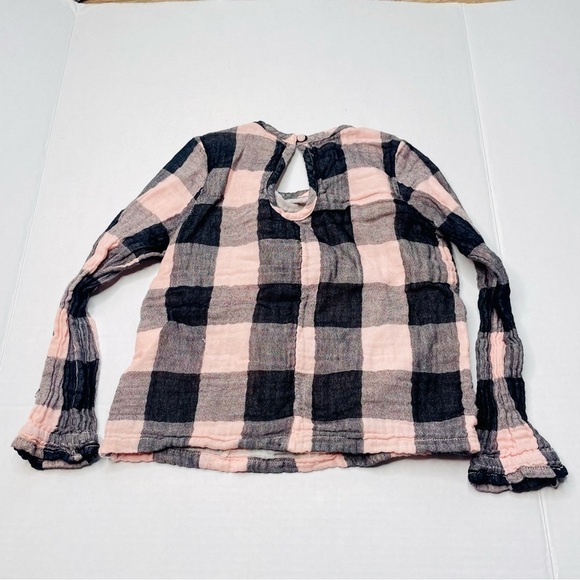 𝅺harper Canyon Plaid Buffalo Check in Black and Soft Pink NWOT Keyhole Detail - Picture 7 of 9